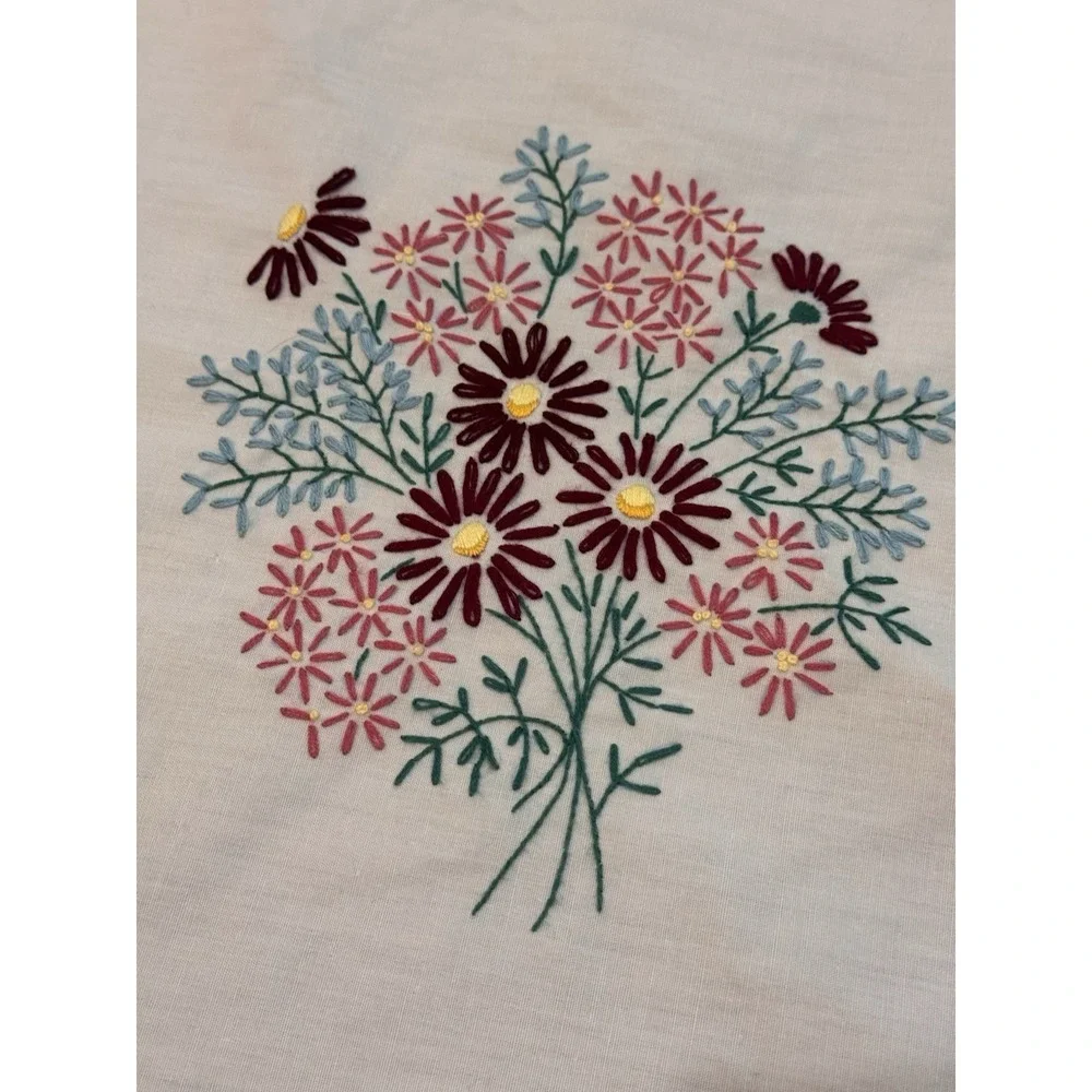 Vintage Round Tablecloth 58